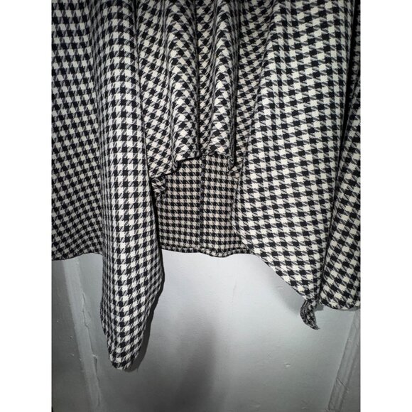 Houndstooth Skirt 7th Avenue Design‎ Studio New York & Company Black & White Med - Picture 5 of 8